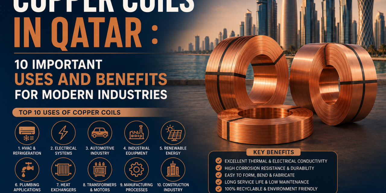 Copper Coils in Qatar : 10 Important Uses and Benefits for Modern Industries